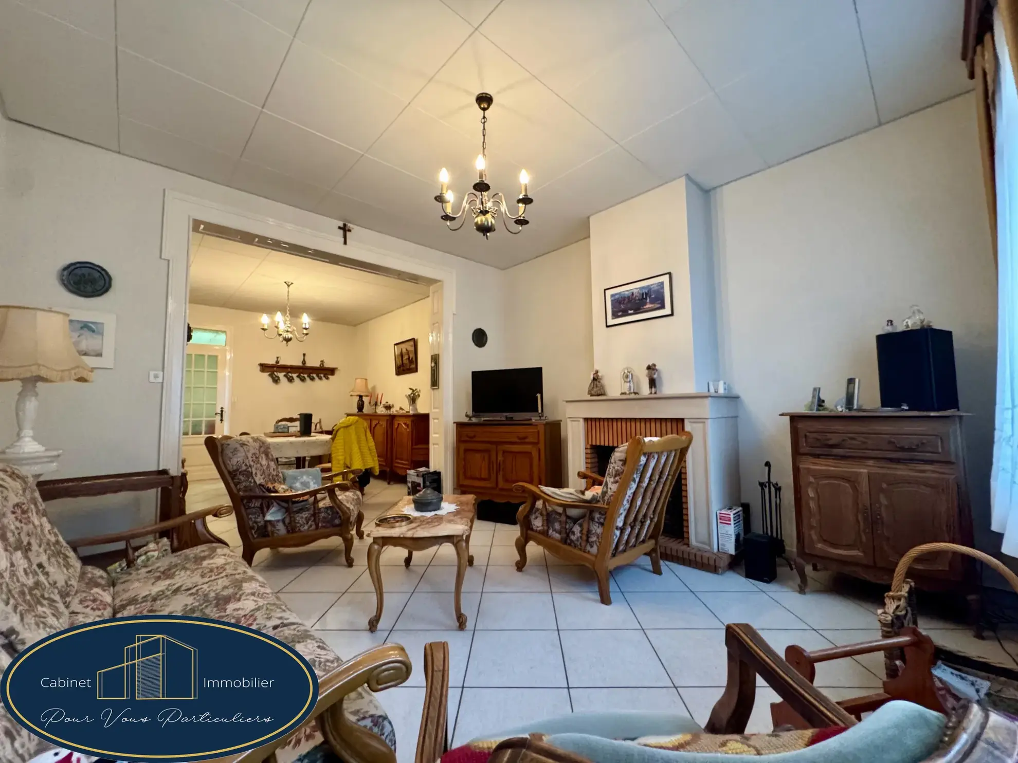 Maison mitoyenne avec jardin à Sin le Noble de 90m² 