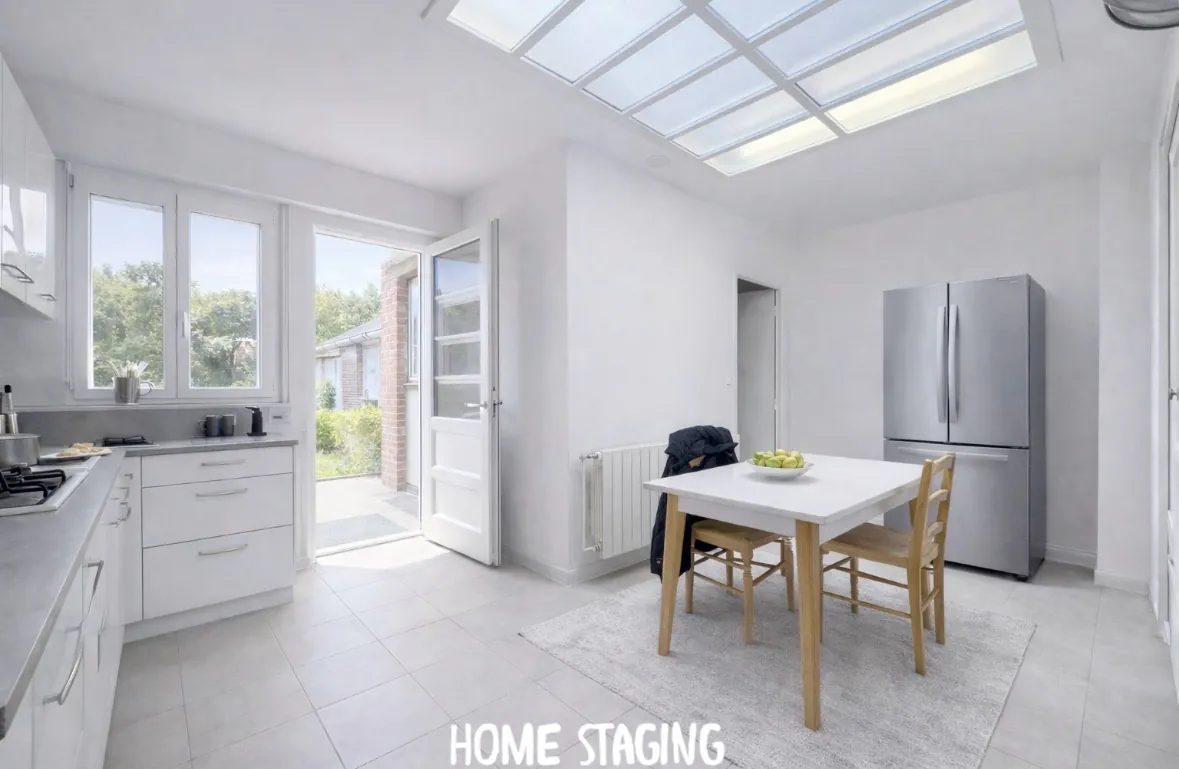 Maison mitoyenne avec jardin à Sin le Noble de 90m² 