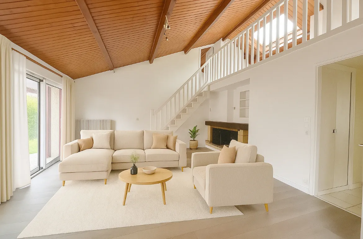 Maison 107 m² avec 4 chambres à Cholet, grand jardin, garage double