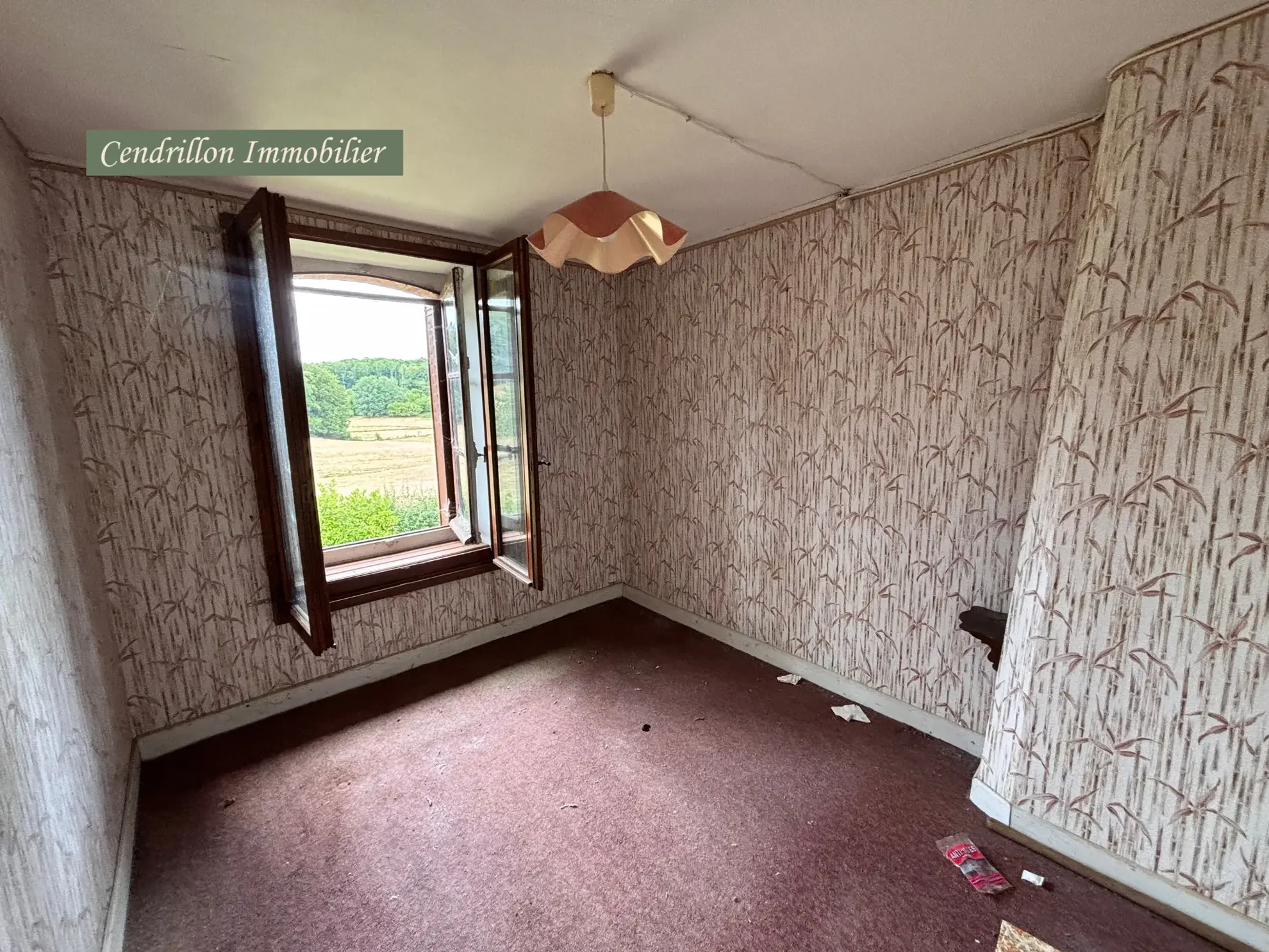 Maison en pierres à rénover avec grange, cave et jardin à St Dizier Leyrenne 