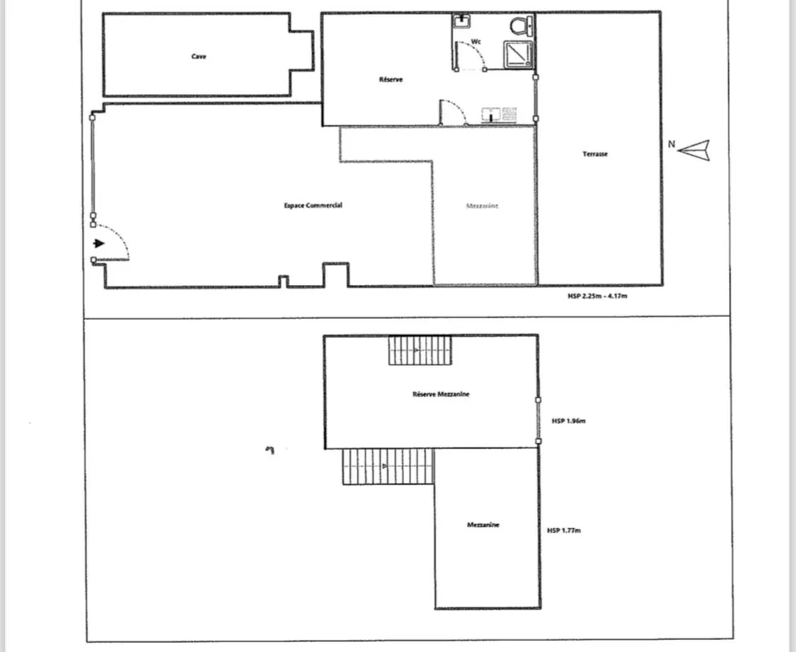 Local commercial à Menton avec terrasse et cave – Vente des murs uniquement 