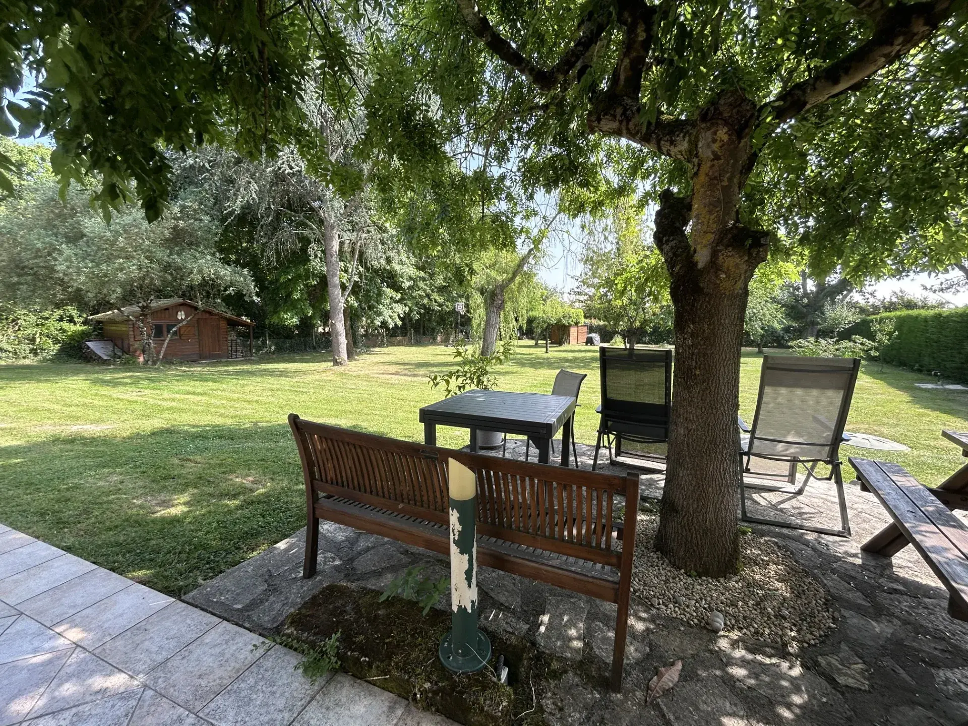 Maison rénovée avec 3 chambres, jardin clos et garage près de Marmande 