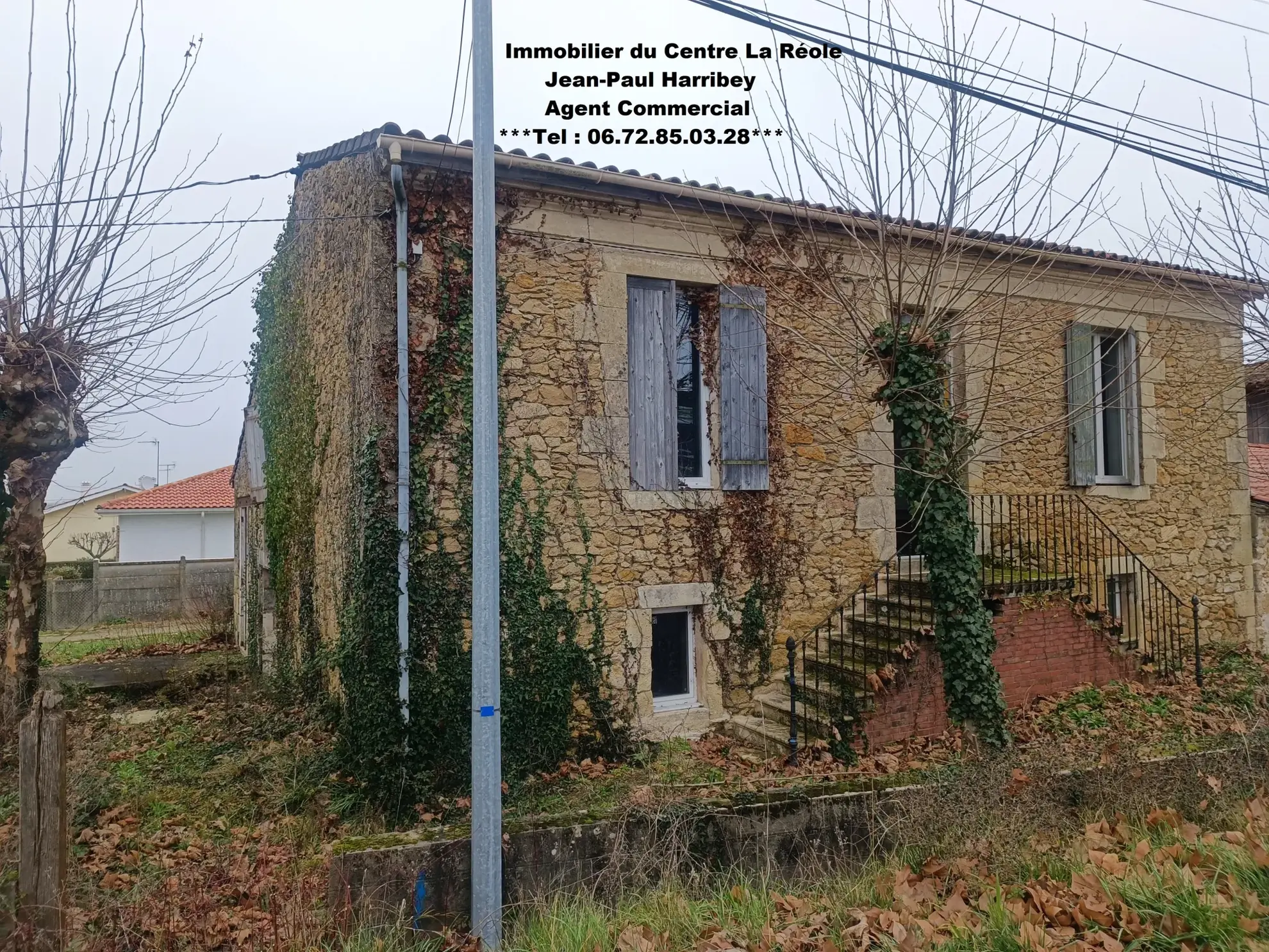 Maison en pierre à rénover de 157 m² à Toulenne - Idéal pour habitation ou commerce