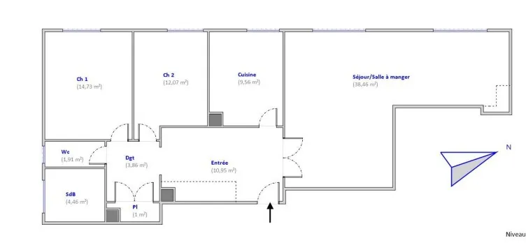 Appartement Type 3 à Monplaisir Lyon 8ème – Vendu Loué avec Potentiel de Valorisation