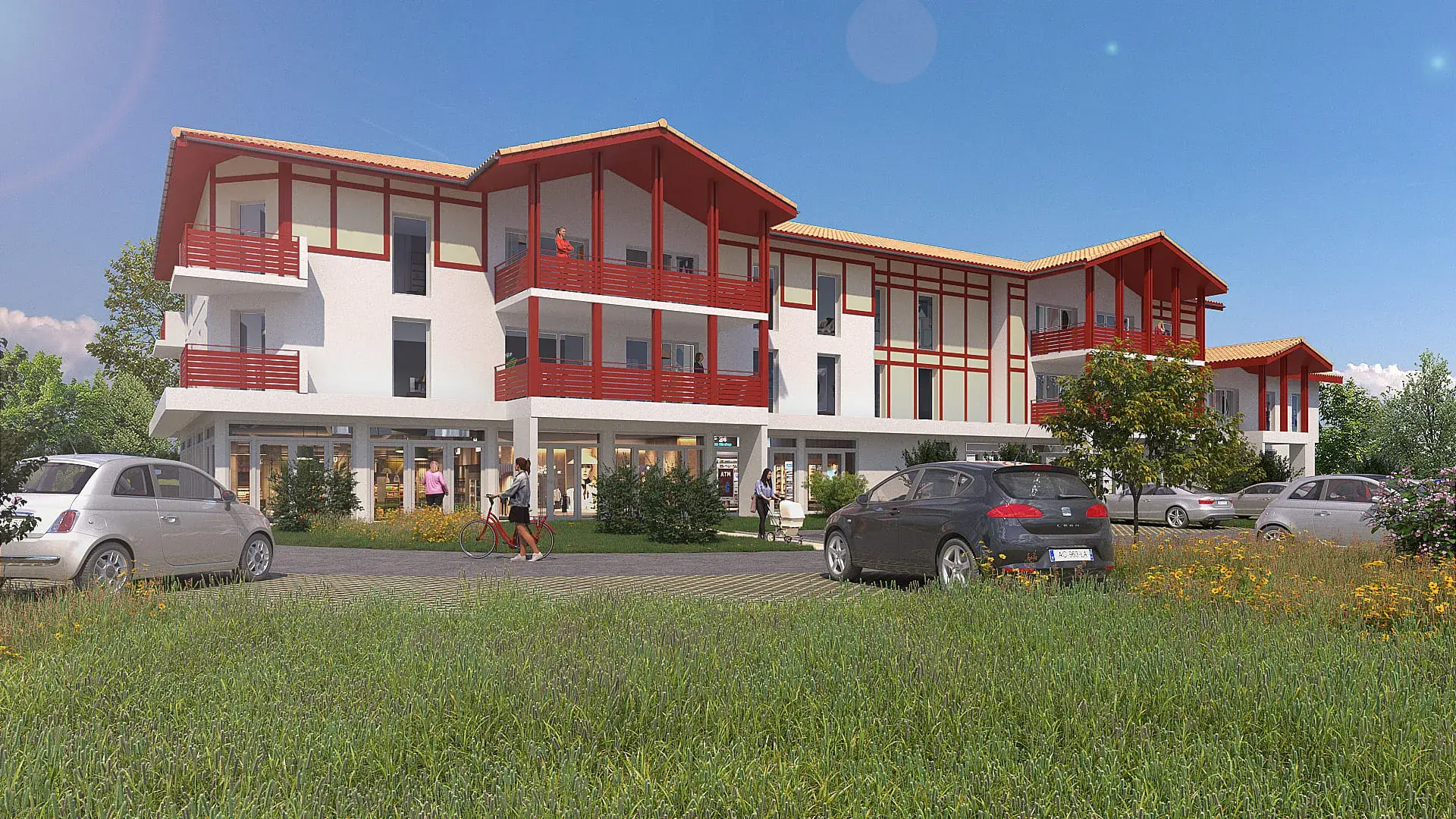 Locaux commerciaux neufs à vendre à Saint-Paul-lès-Dax avec forte visibilité 