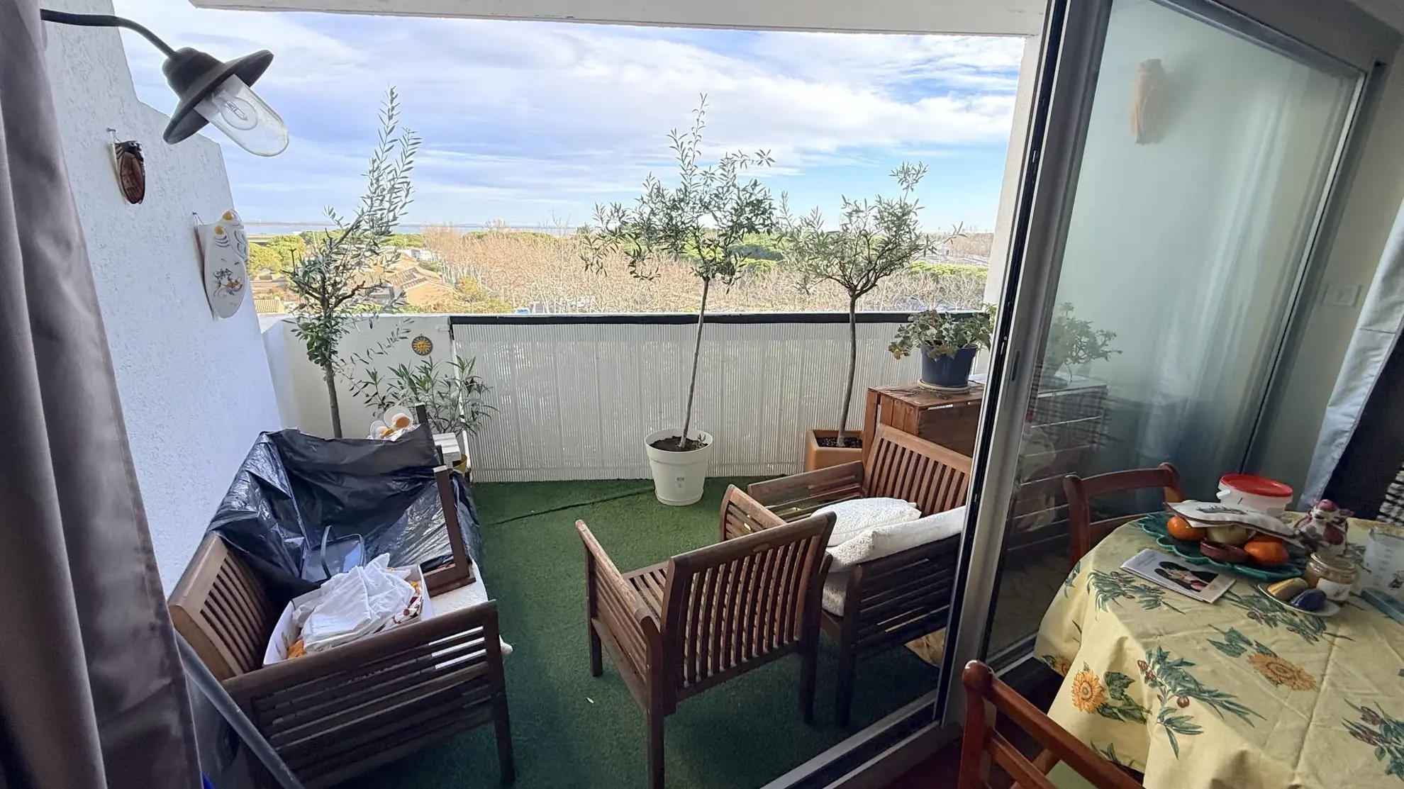 Appartement de 47 m² avec terrasse et vue étangs à Carnon-Plage 