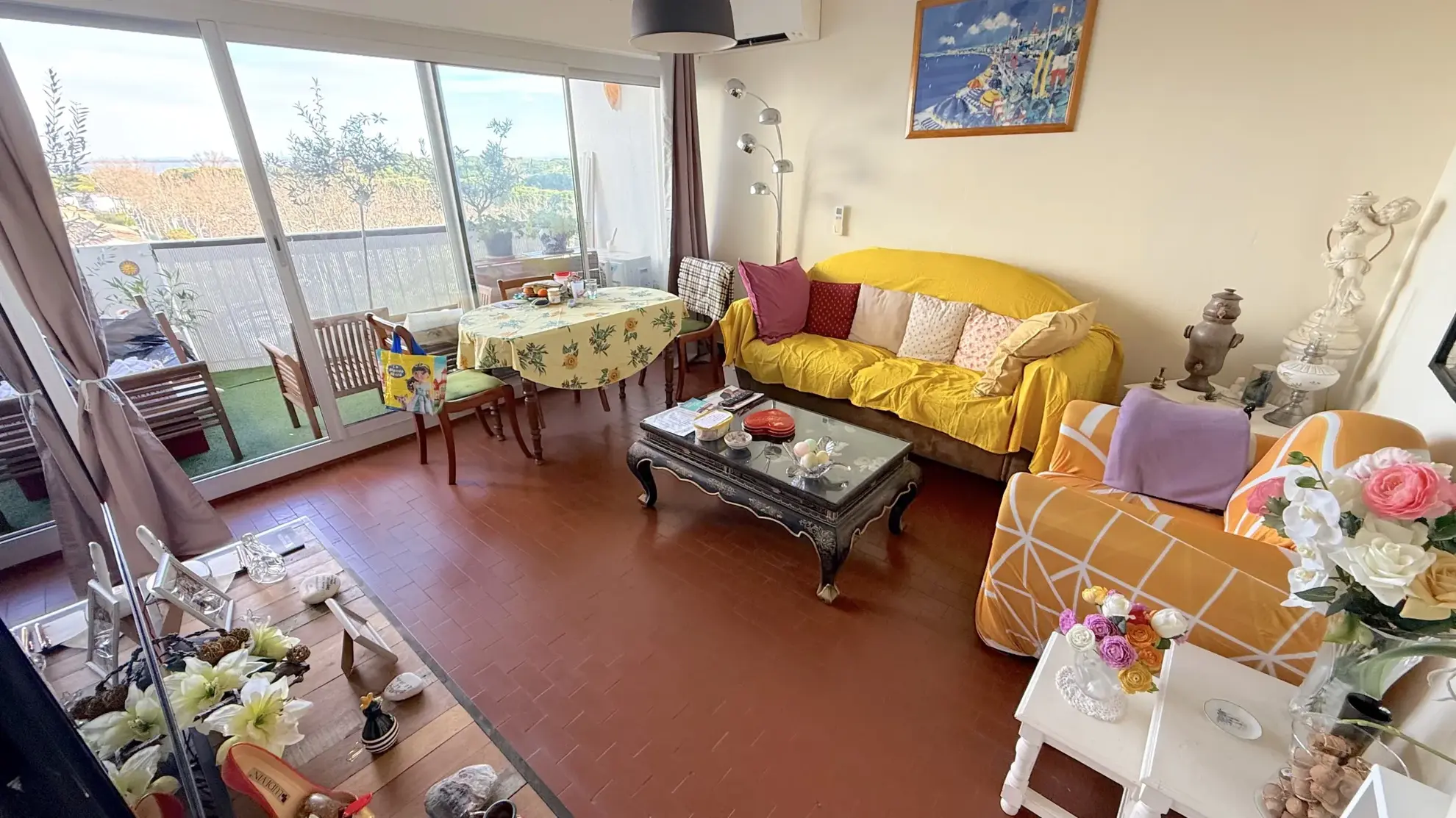 Appartement de 47 m² avec terrasse et vue étangs à Carnon-Plage 