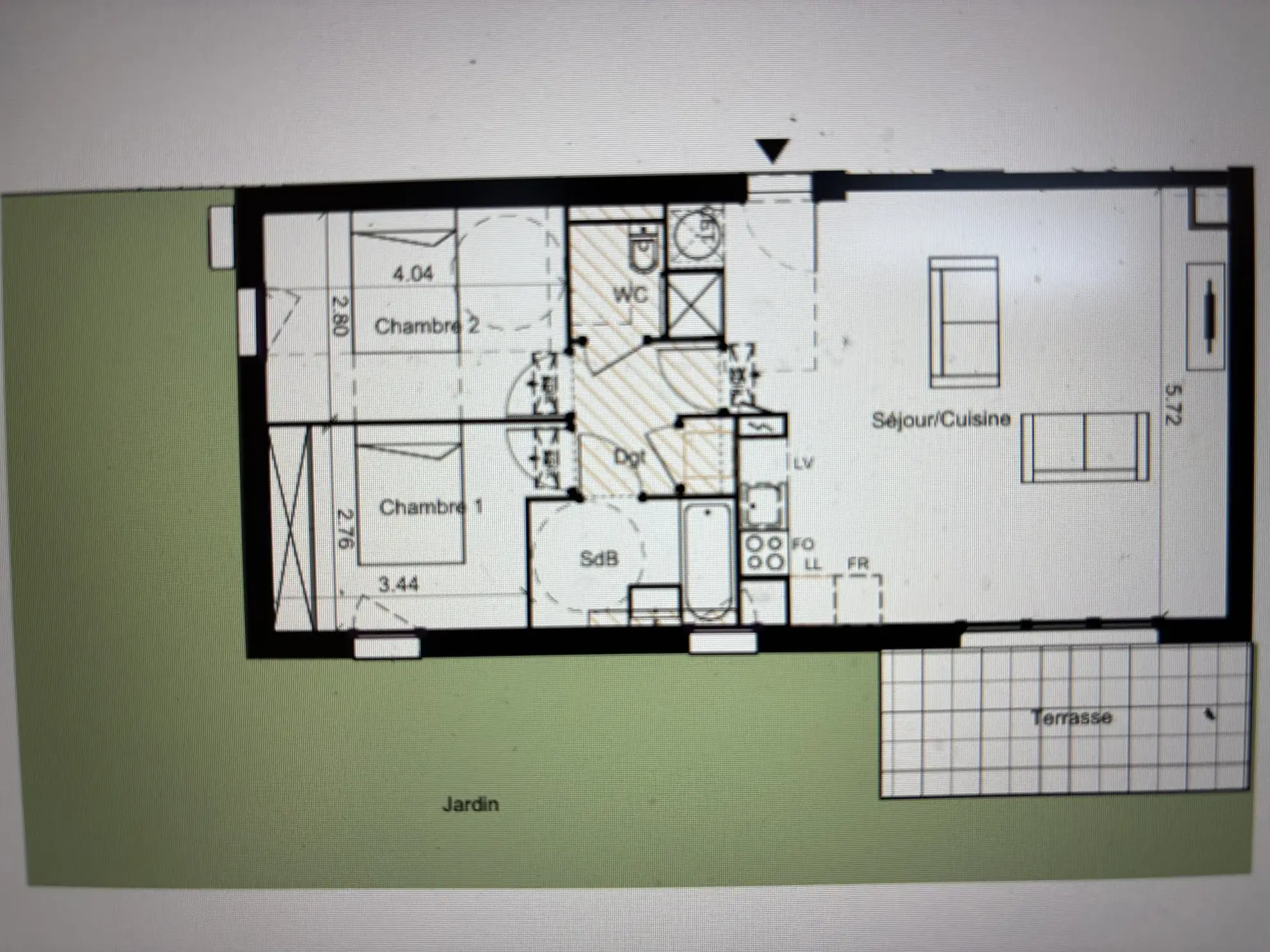 Maison mitoyenne avec jardin et terrasse à Rouffiac-Tolosan - 2 chambres, proche commodités