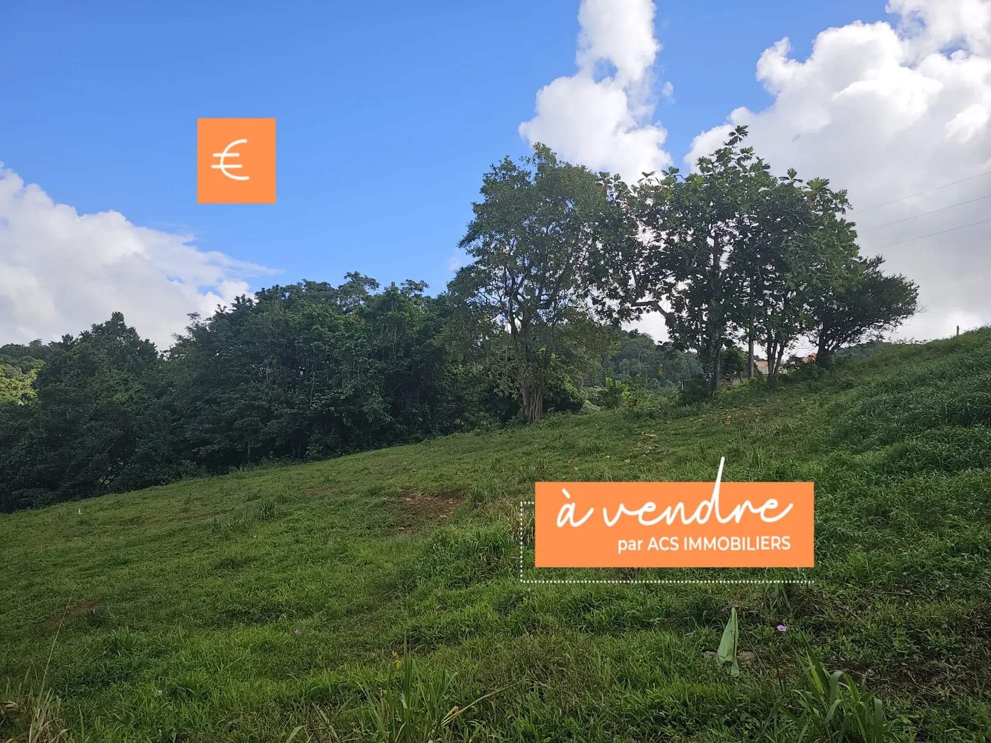 Terrain à bâtir de 1353 m² dont 751 m² constructibles au Robert