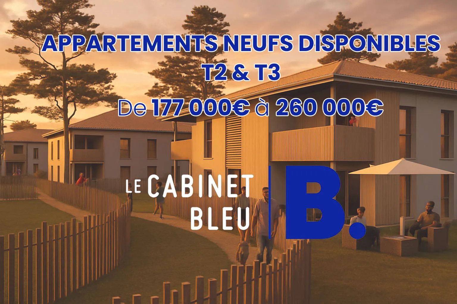 Appartement neuf à Lit et Mixe – Résidence moderne avec terrasse et parking