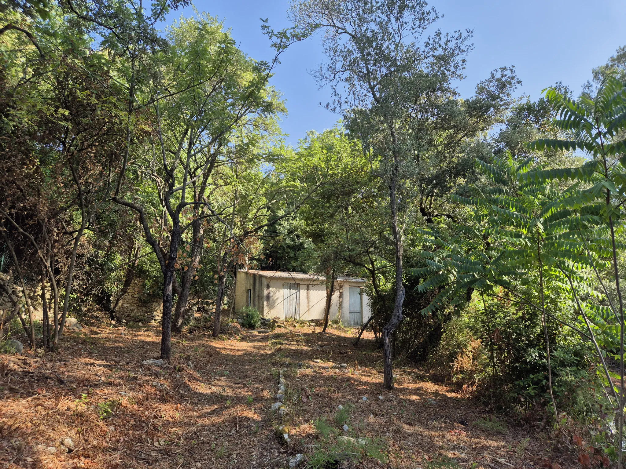 À vendre mazet de 25 m² à rénover sur terrain arboré à Nîmes - Grotte des Fées