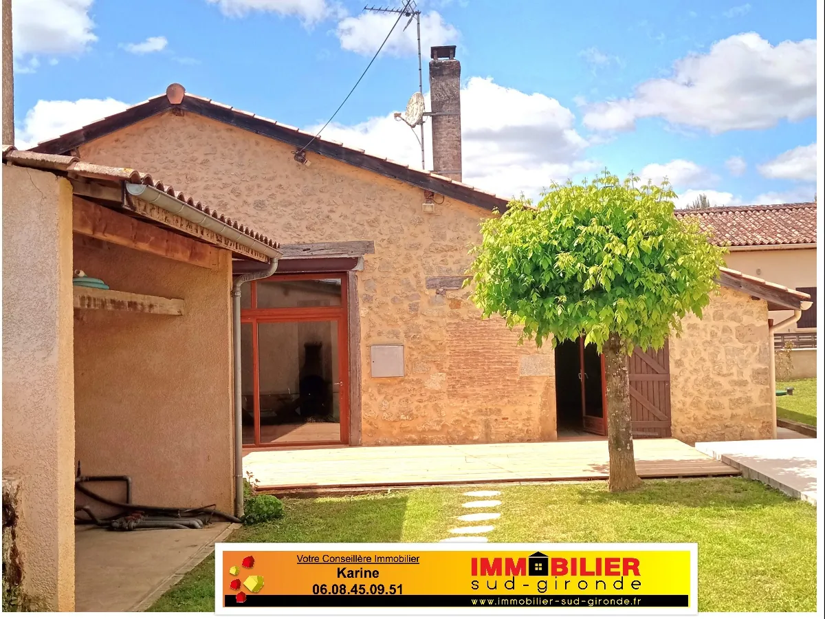Charmante maison en pierre avec piscine proche de Bazas - Confort et authenticité
