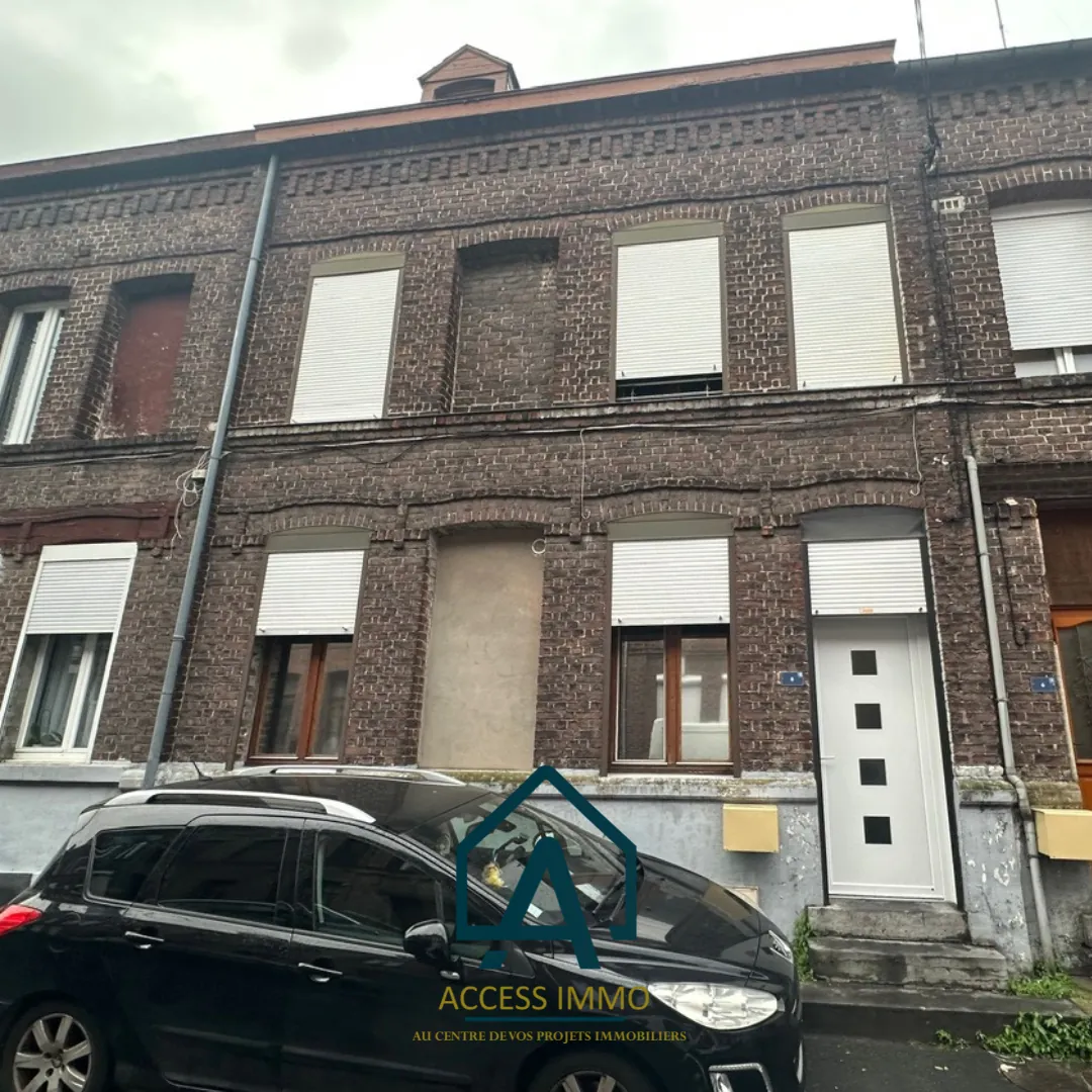 Belle maison mitoyenne à vendre à Condé-sur-l’Escaut, 116 m² avec potentiel de rénovation