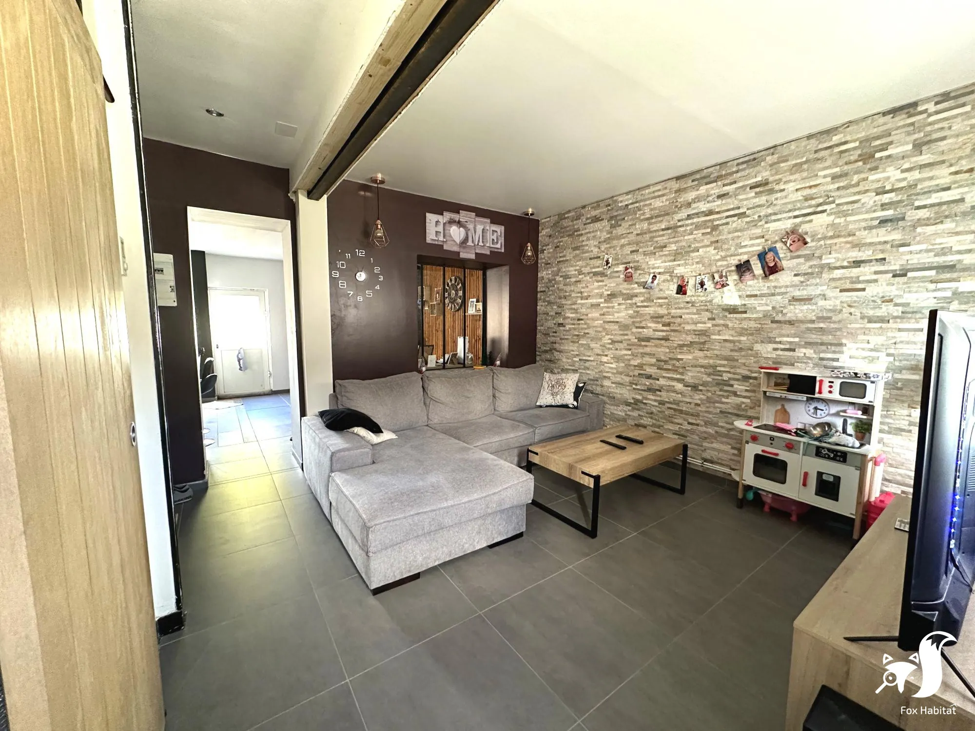 Maison mitoyenne lumineuse à Walincourt-Selvigny avec jardin et stationnement