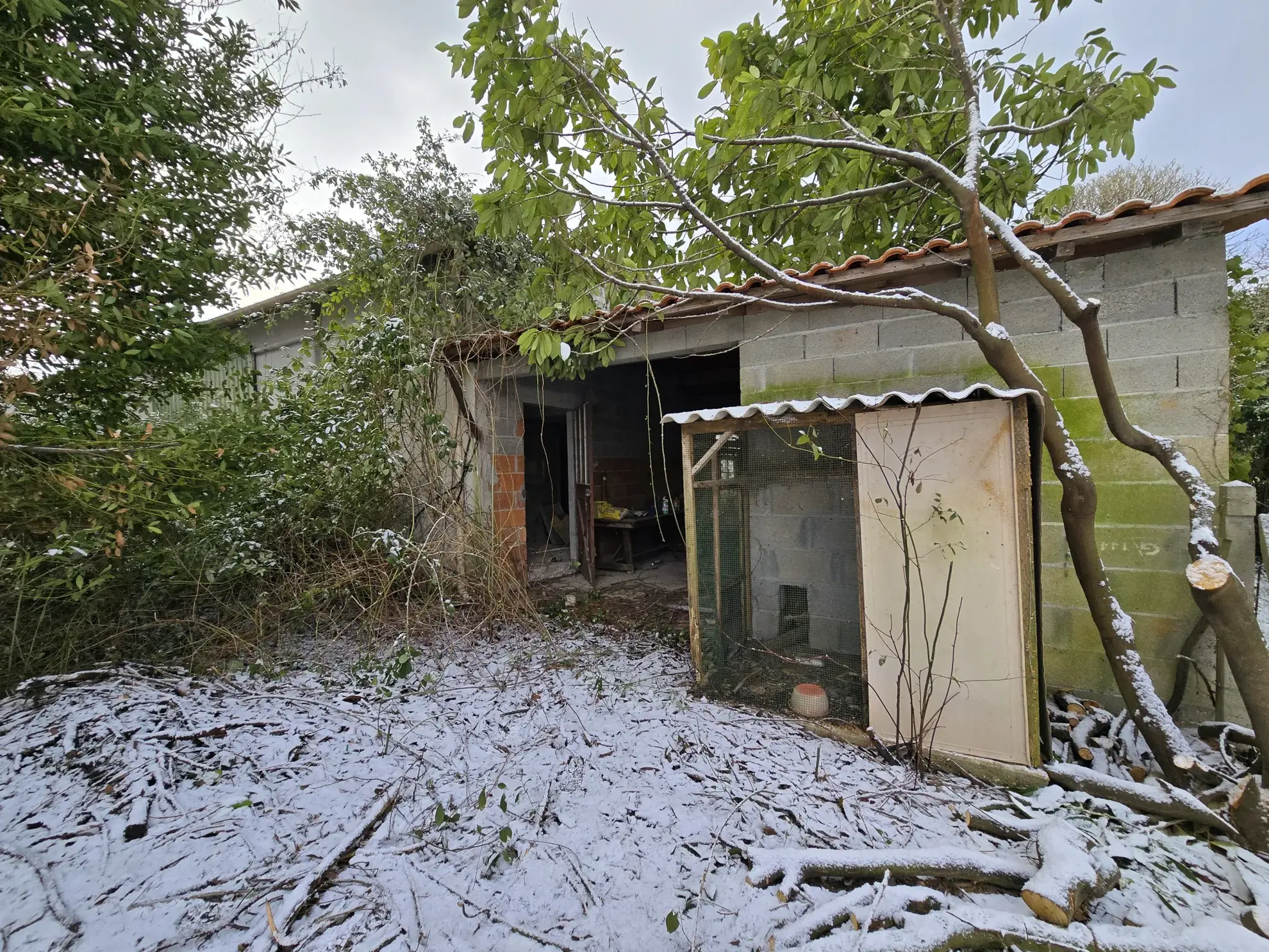 Maison de plain-pied avec jardin, garages et dépendances à Rouillac (16170) 
