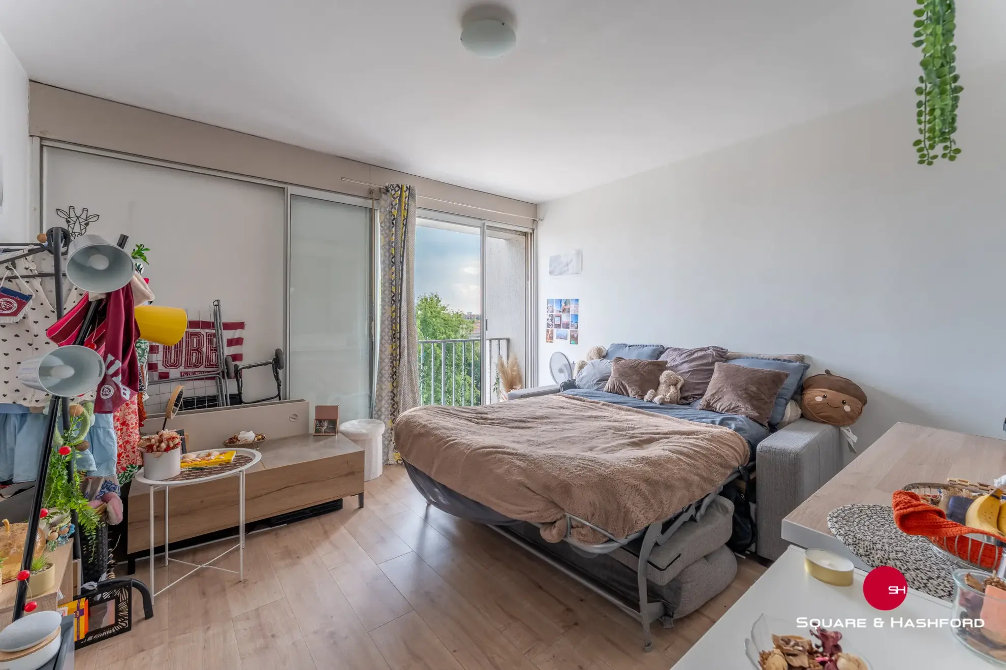 Studio à Bordeaux Nansouty loué, vue dégagée, 24,25 m² 