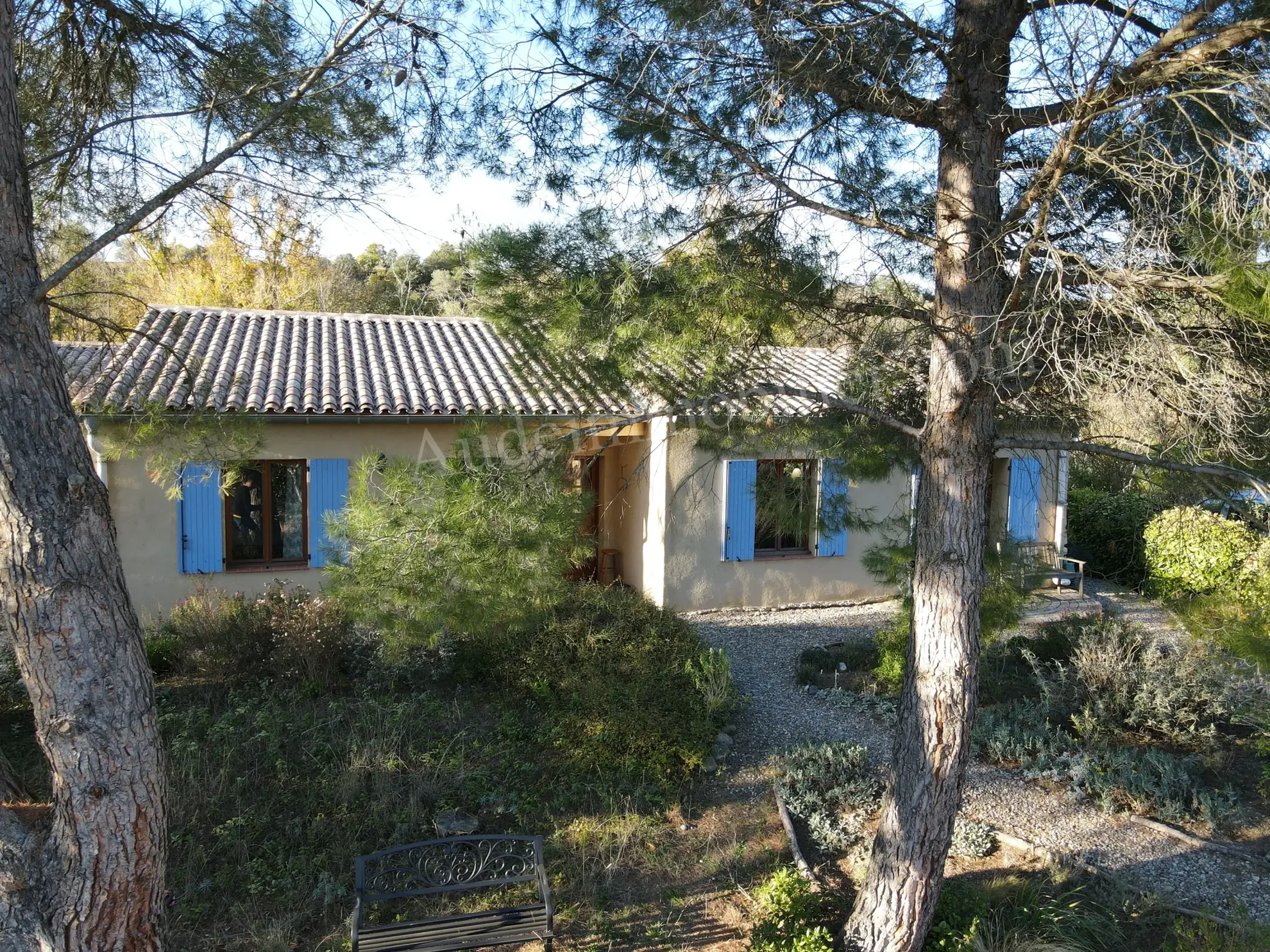 Villa de plain-pied avec grand jardin proche de Limoux - 2 chambres 