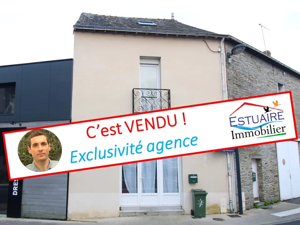 Maison/appartement en plein bourg de Nozay de 49,6 m² à vendre