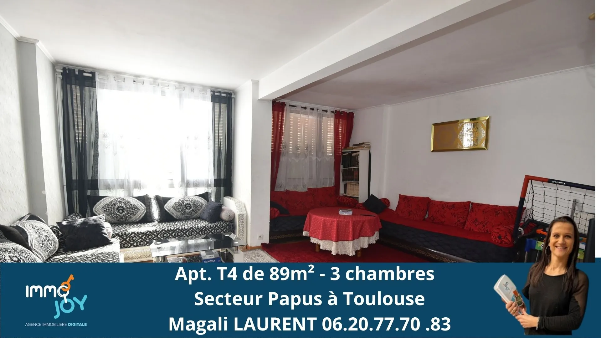 Appartement T4 de 89 m² à Toulouse La Fourguette avec location en cours