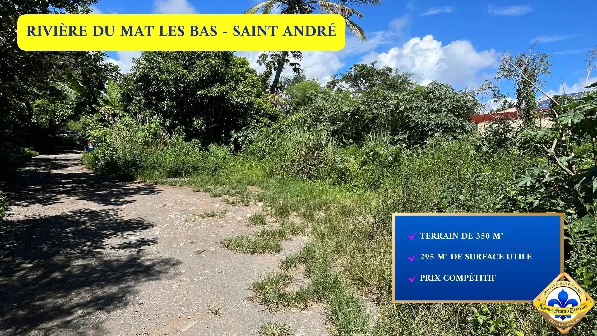 Terrain constructible de 295 m² à Saint-André - Opportunité à saisir 