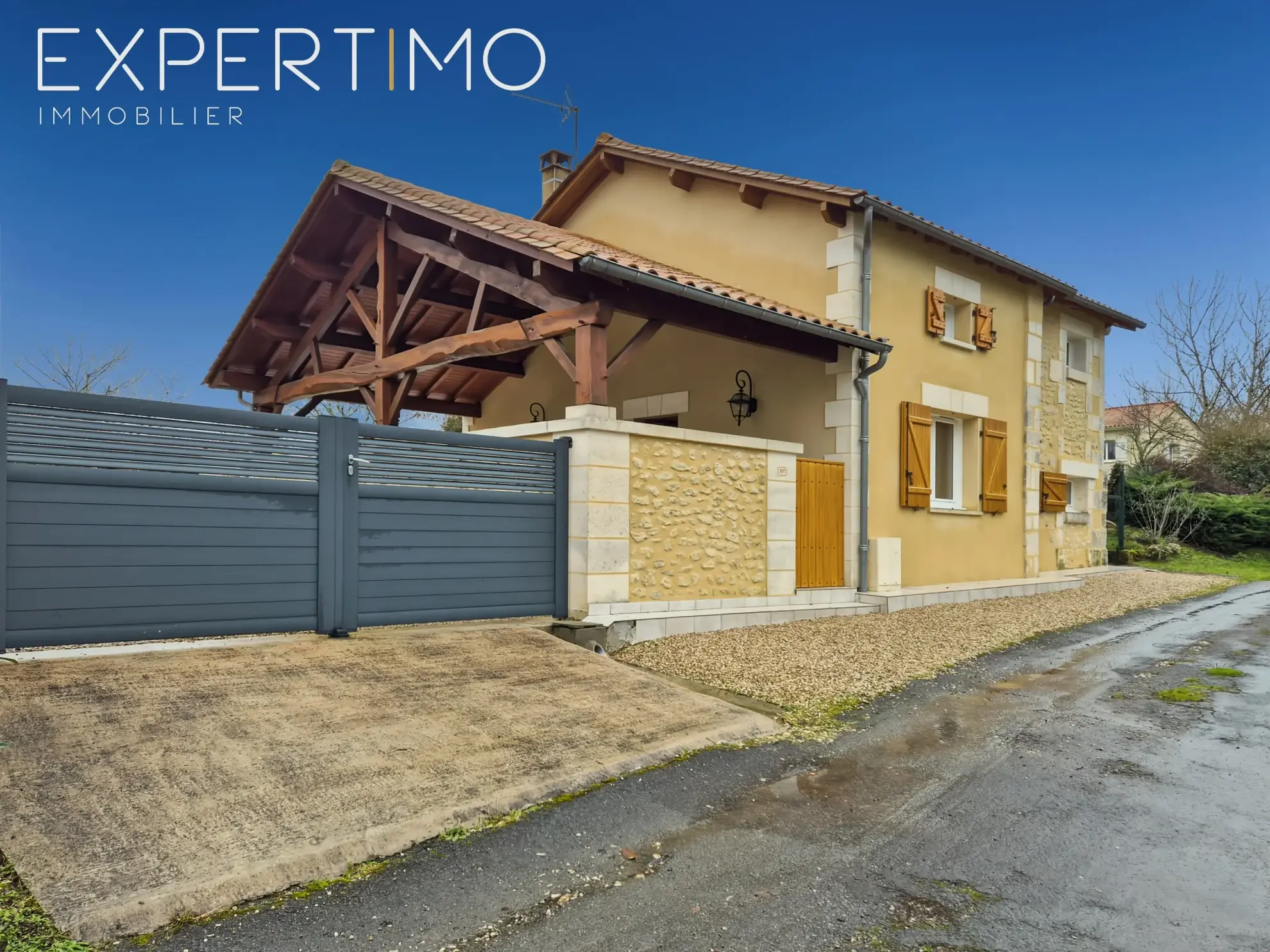 Maison rénovée de 90m2 à Tocane avec 2 chambres et terrain plat