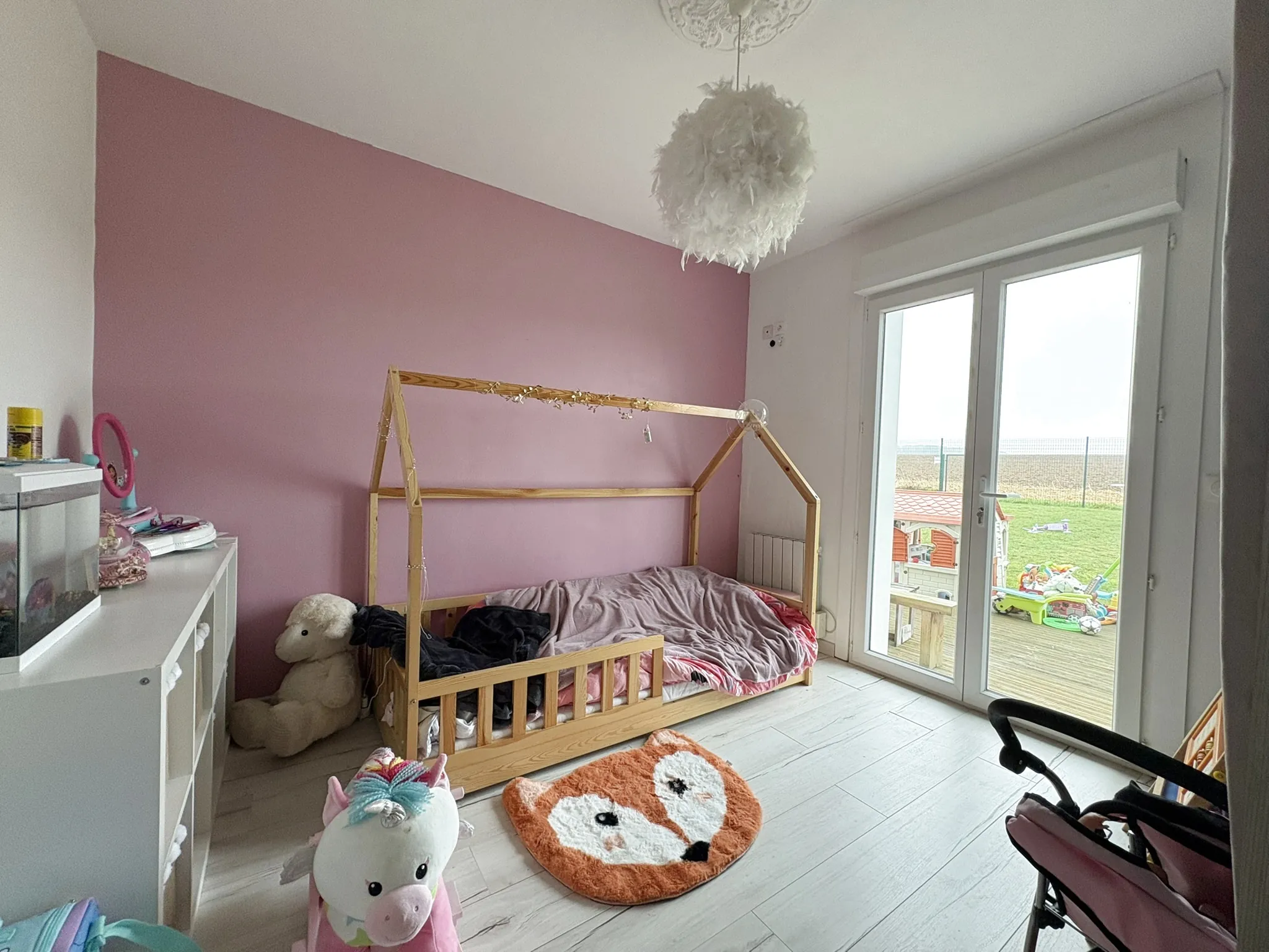 Vente de pavillon de plain-pied avec jardin et garage à Domart-en-Ponthieu 