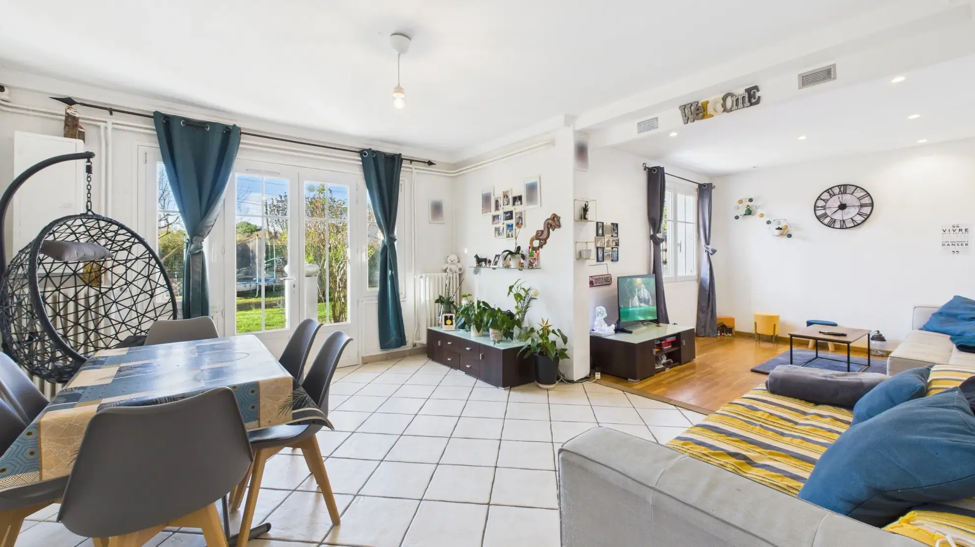 Appartement 3 pièces en rez-de-jardin à Soisy-sur-Seine avec garage et jardin