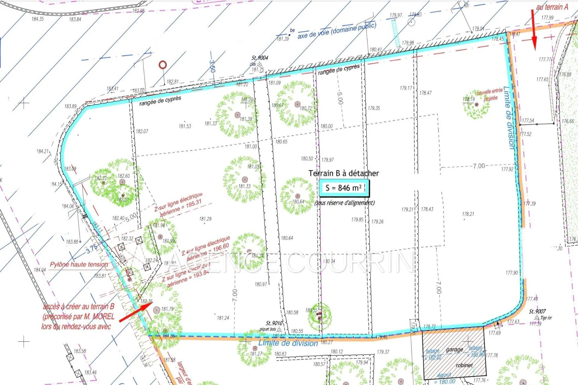 Terrain à vendre à Saint-Antoine, 846 m², secteur calme et privilégié 