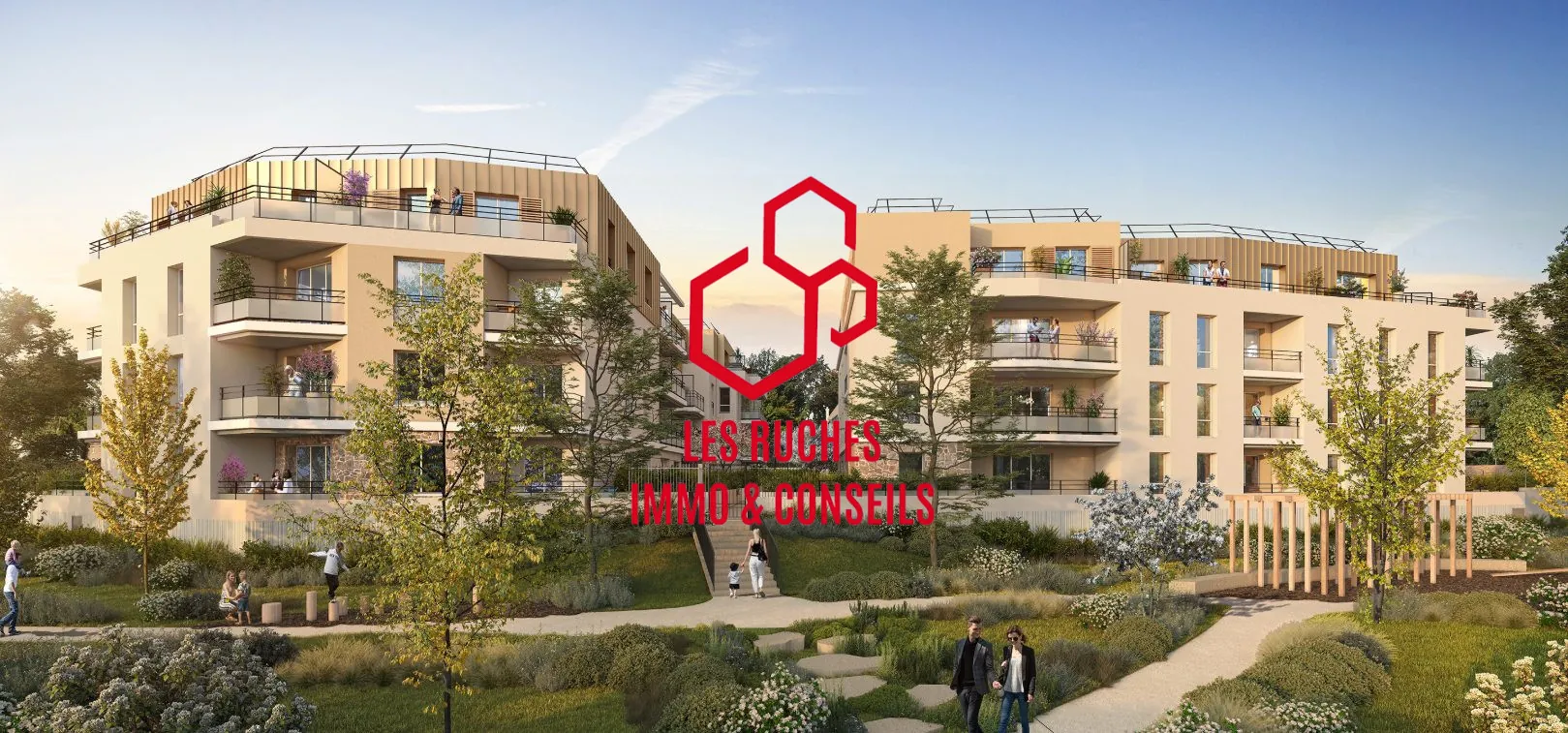 Appartement T2 neuf avec terrasse et jardin à Cesson