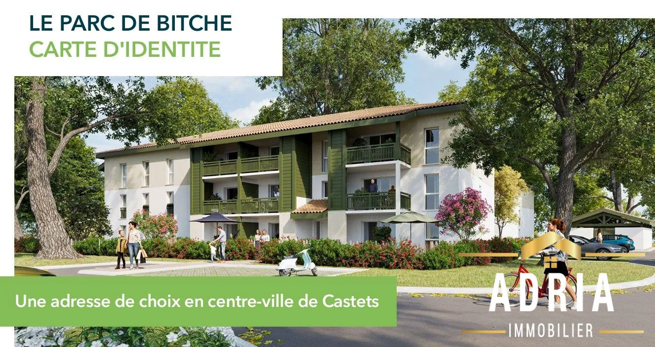 Appartements neufs 2 pièces à Castets - Centre-ville, parking et balcon 