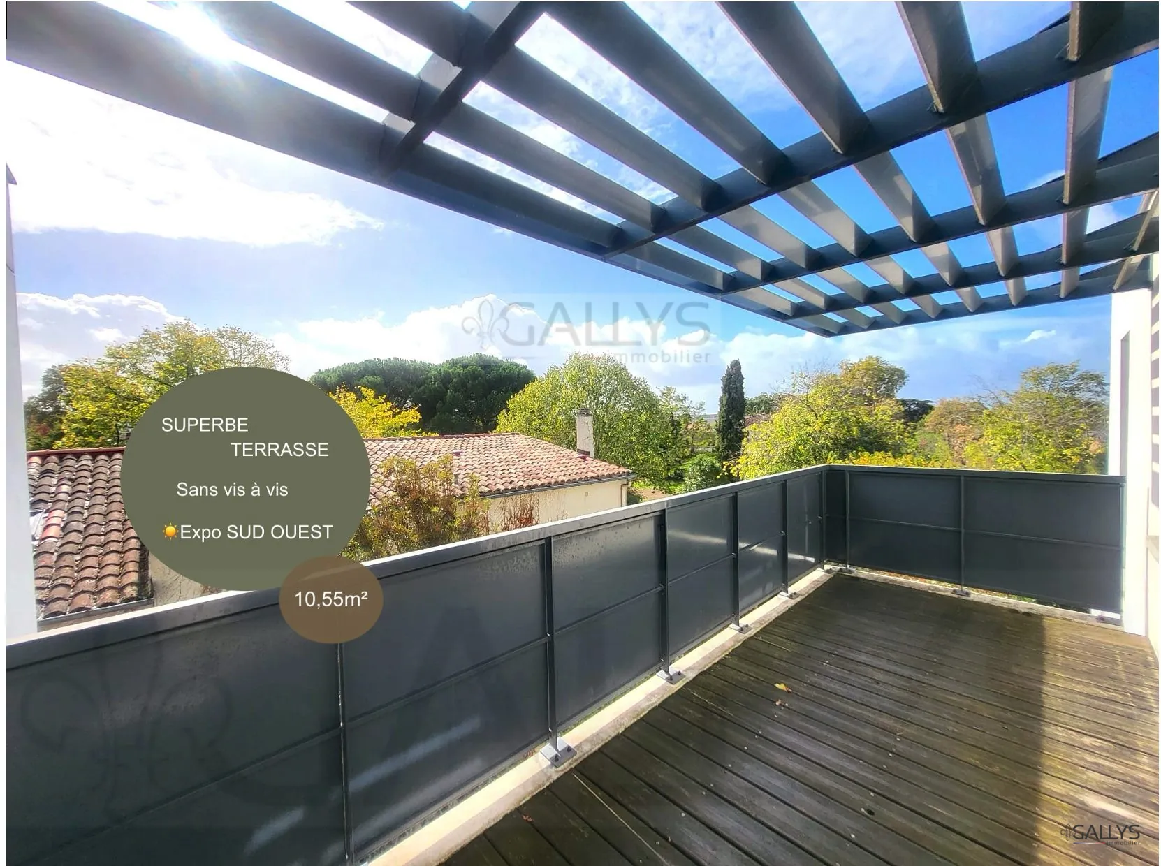 Bel appartement T3 lumineux avec terrasse à Toulouse, dernier étage - Résidence sécurisée 