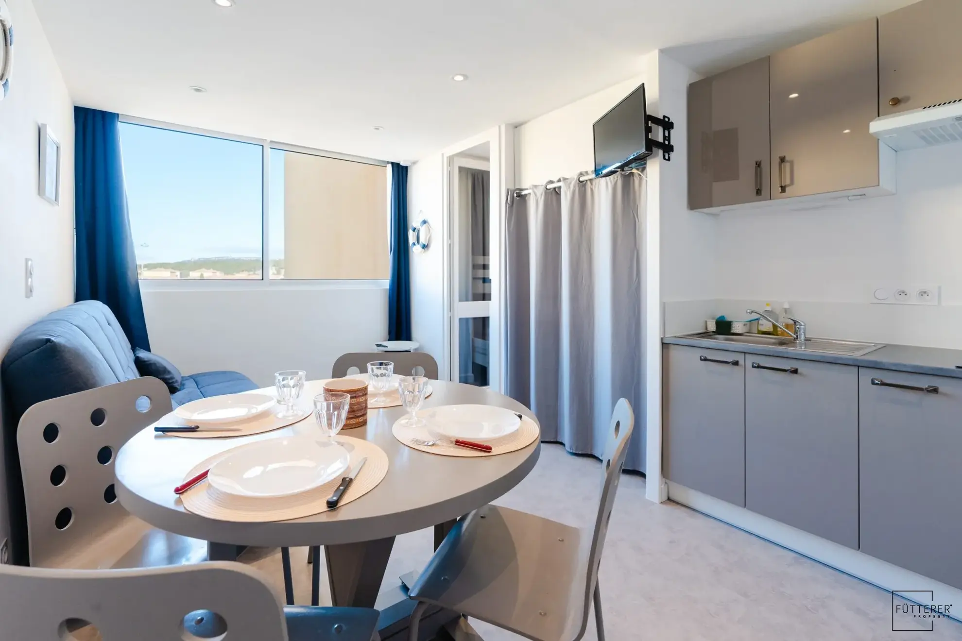 Appartement 2 pièces avec parking privé à Narbonne-Plage, à 100m de la mer 