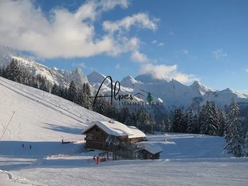 Appartement T2 meublé avec balcon et vue panoramique à Manigod