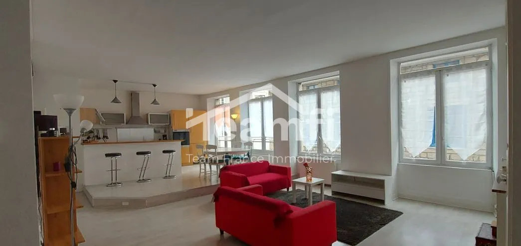 Appartement T4 lumineux à vendre à Saint-Étienne, idéal investisseur ou famille 