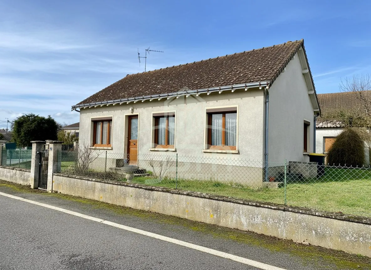 Maison de plain-pied à Esvres avec garage et grand terrain de 580 m²