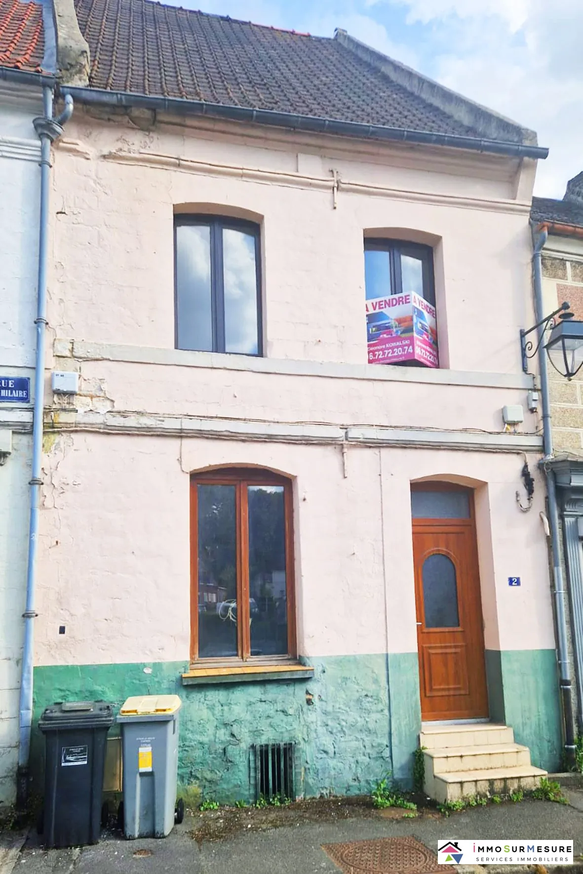 Maison mitoyenne à Frévent 80 m² avec cave et grenier, calme et potentiel