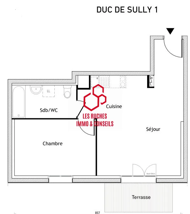Appartement neuf T2 avec terrasse et jardin à Rosny-sur-Seine – 44,98 m² 