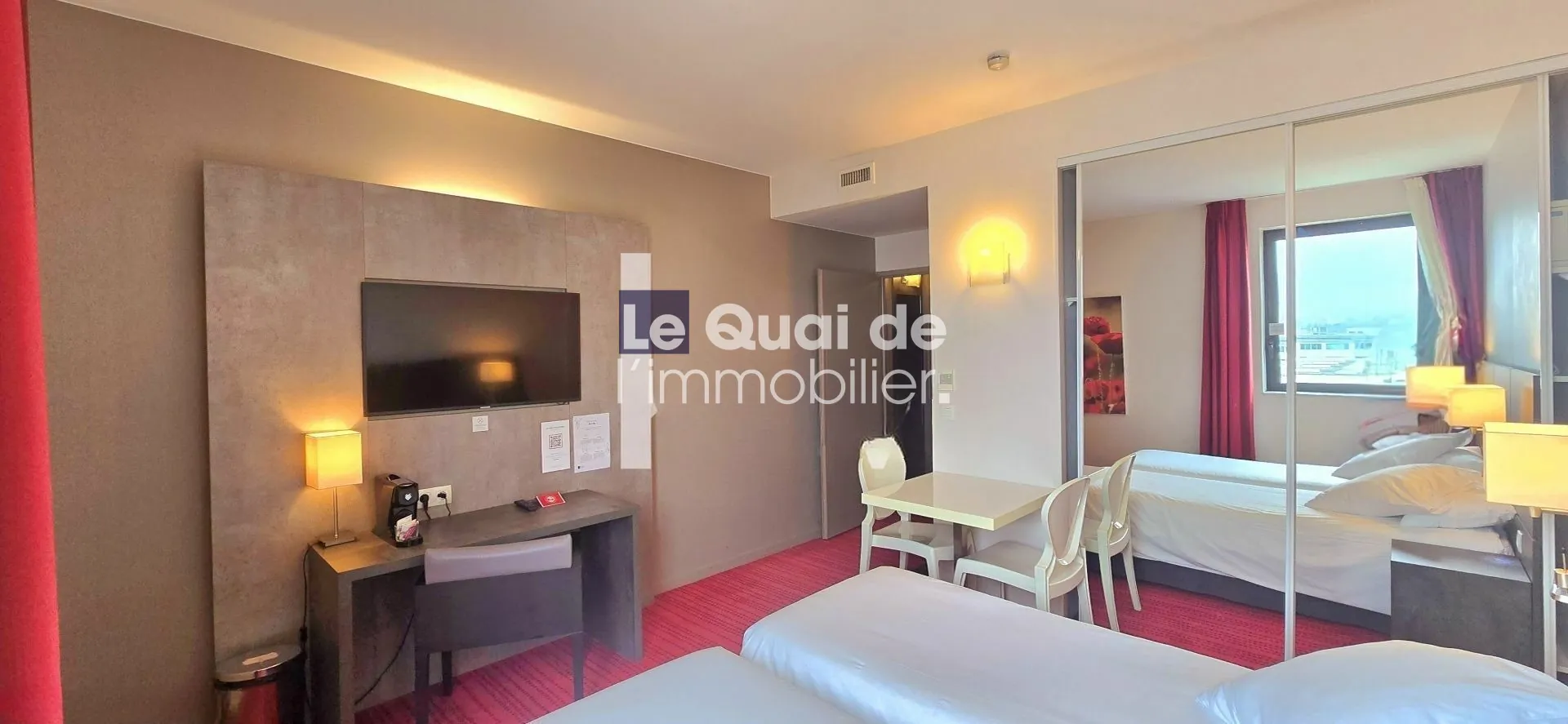 Investissement locatif : chambre meublée de 23 m² à Montbonnot-Saint-Martin dans résidence moderne