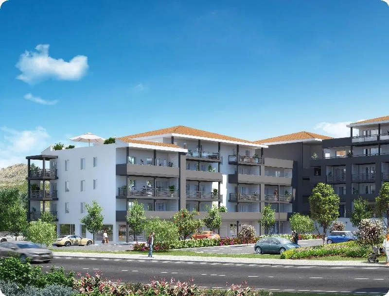 Appartement neuf à Monte dans résidence moderne et écologique avec vues mer