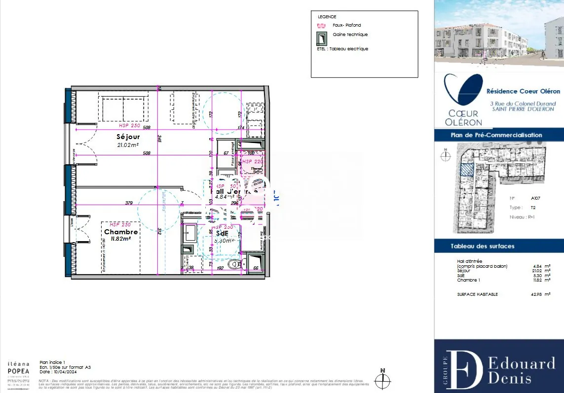 Appartement neuf 2 ou 3 pièces à Saint-Pierre d’Oléron, livraison 2025 