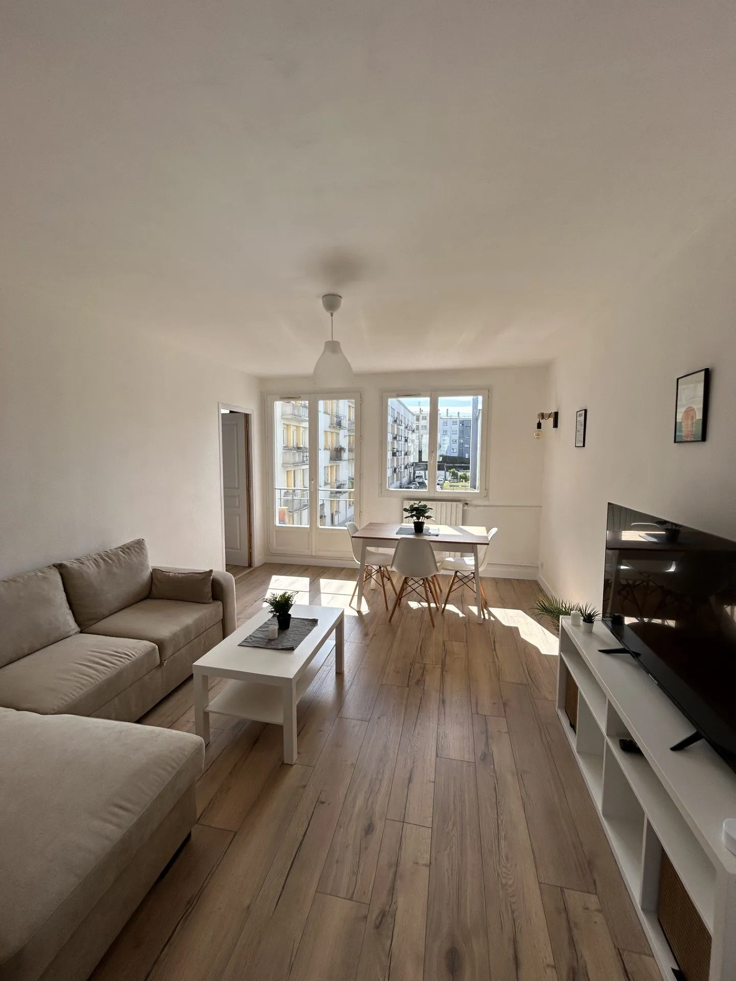 Superbe appartement 3 chambres rénové à Brest Saint-Luc avec mobilier inclus