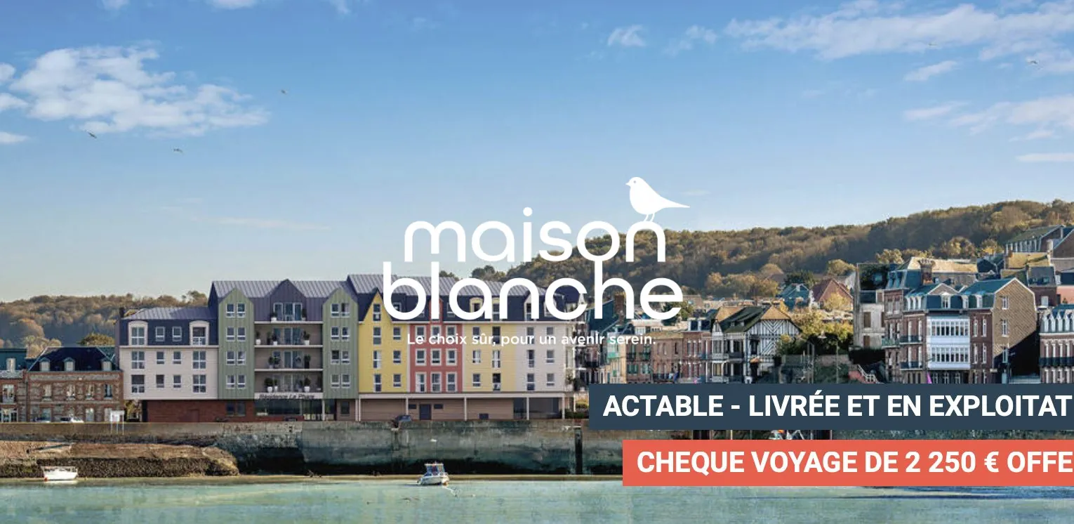 Appartement T2 meublé en LMNP à Le Tréport avec rendement de 4,4 %