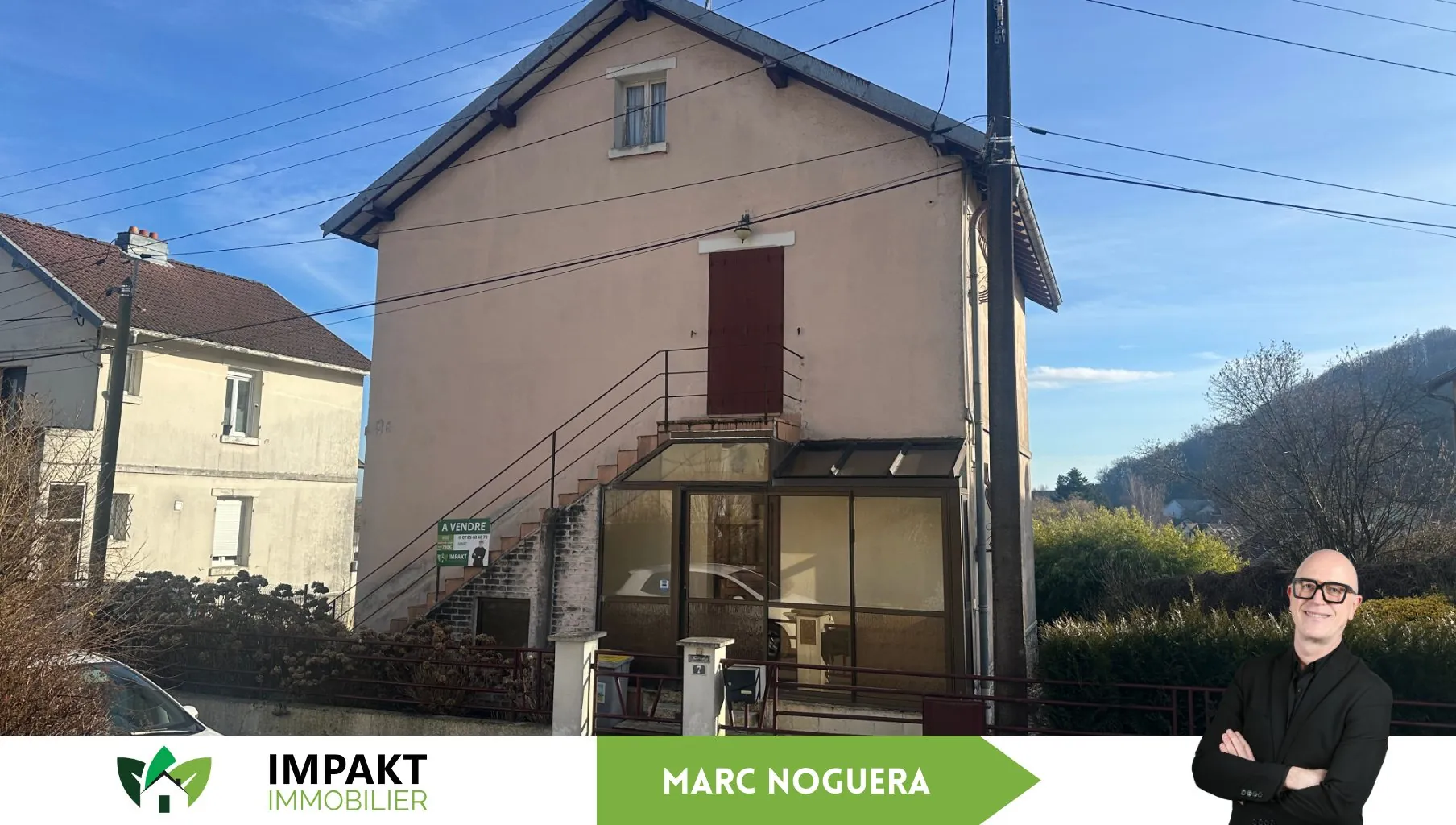 Maison 3 chambres à Cravanche – Bien ancien avec ascenseur et Terrasse