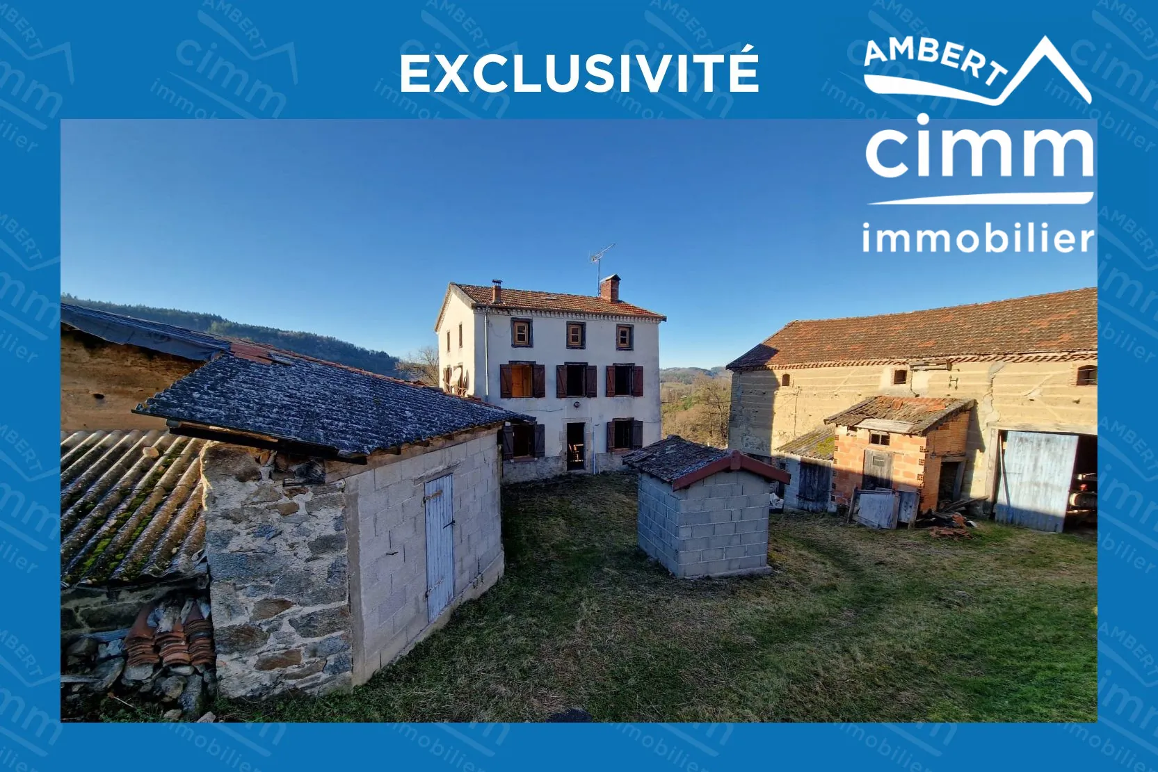 Maison à rénover avec grand terrain et potentiel à Marat