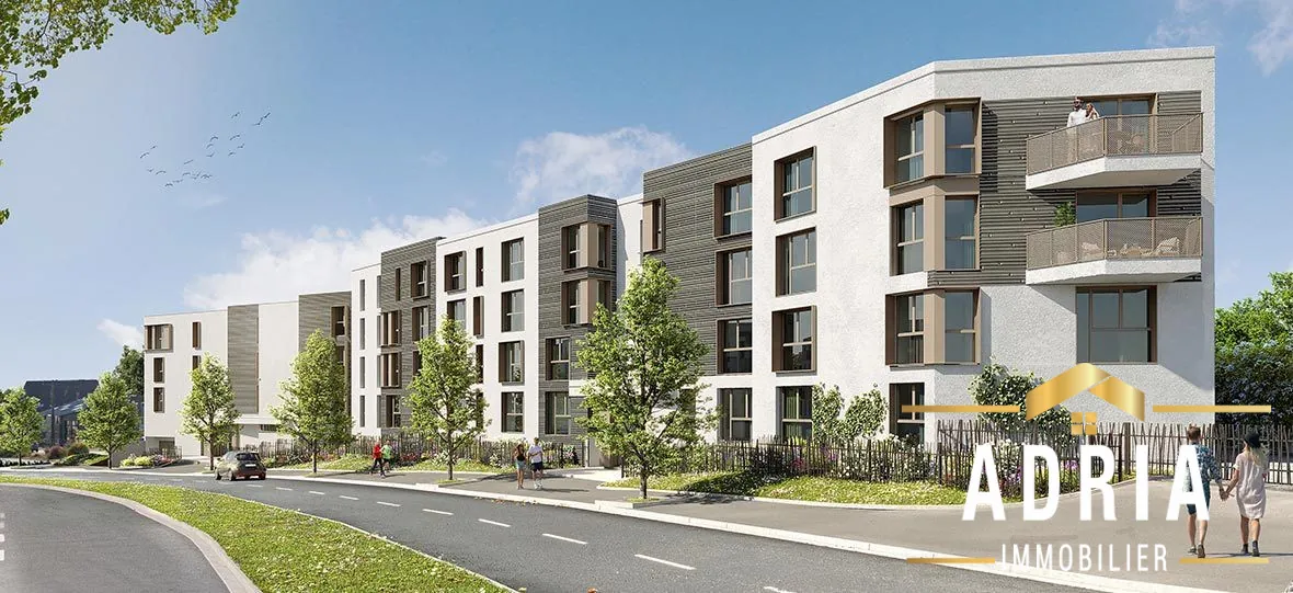 Appartement neuf à Caen - Résidence Envergure, T1 à T3 avec balcon ou jardin