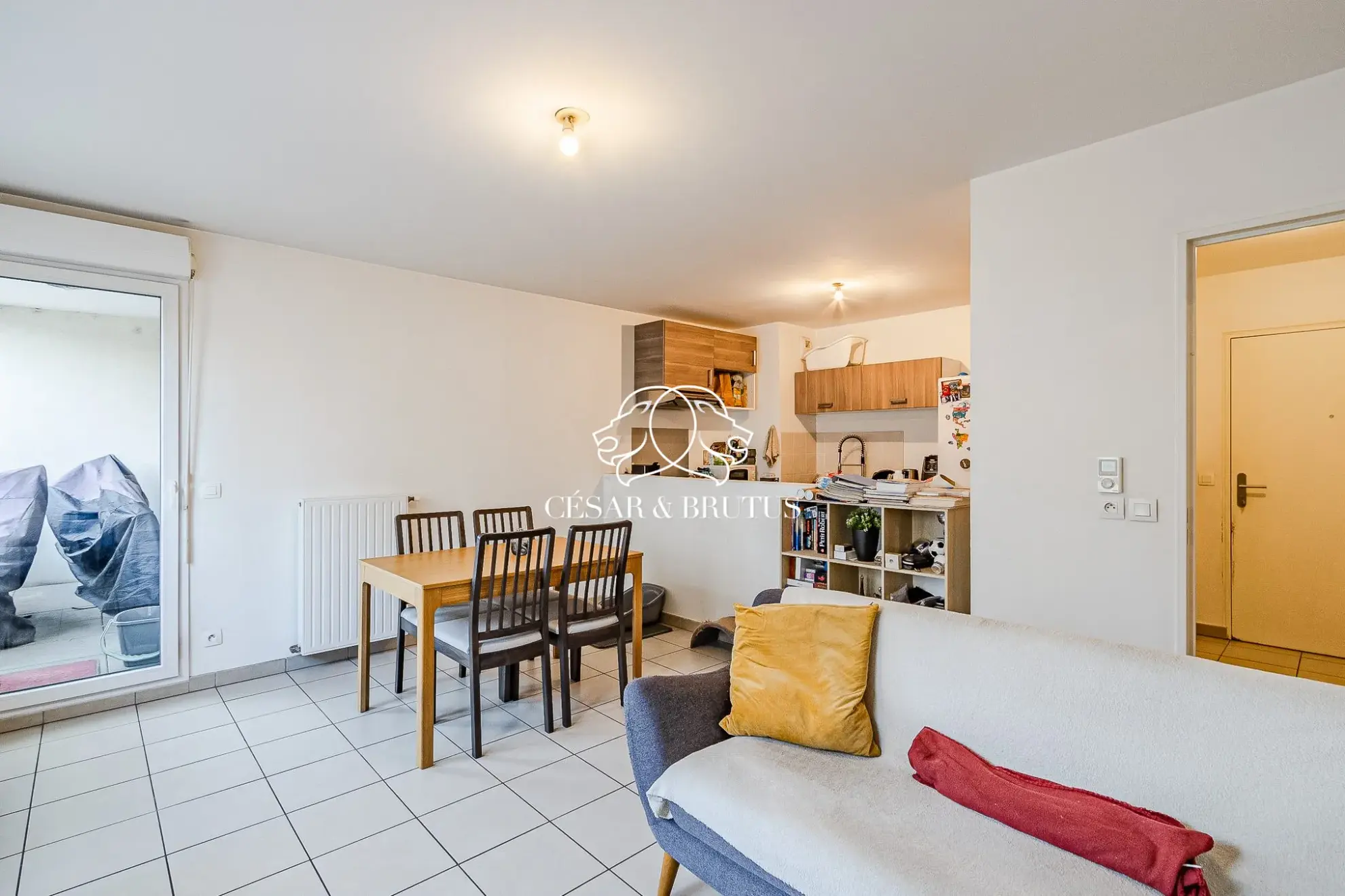 Appartement T2 avec balcon à Villeurbanne - 48 m², résidence récente 