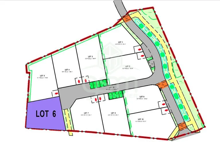 Terrain à vendre à Montbazon de 603 m², viabilisé, proche écoles et autoroute 