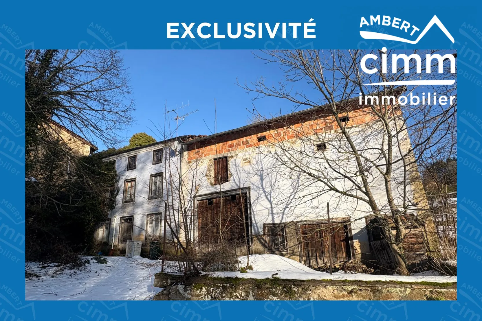 Maison de campagne authentique à Thiolières à rénover