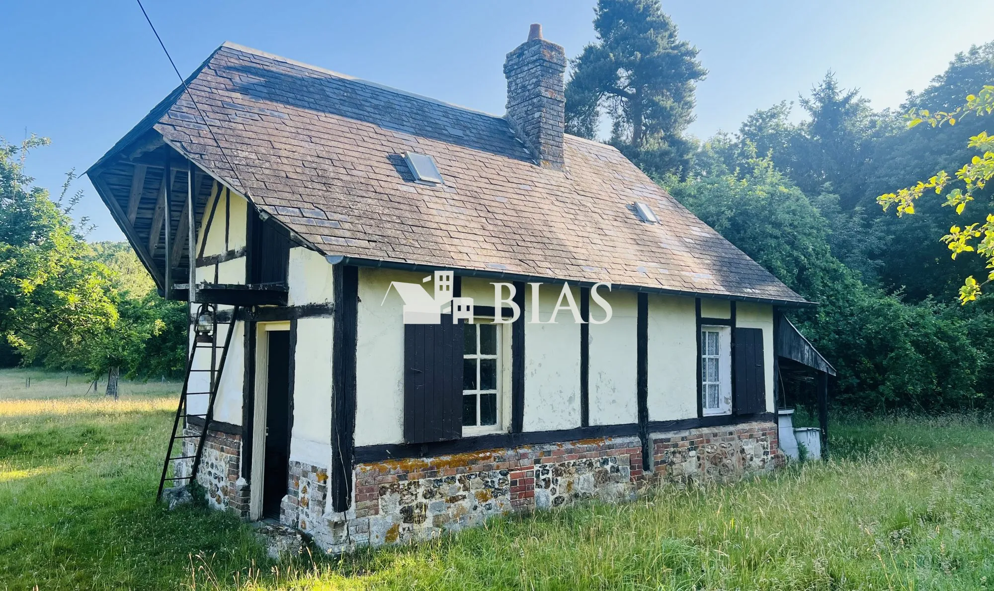 Maison normande avec forêt et prairie en vente à Mesnil-en-Ouche