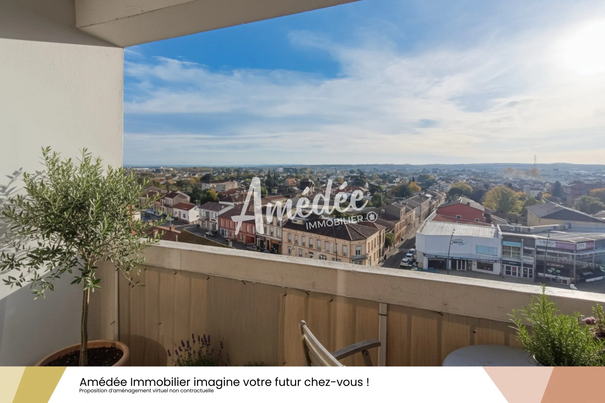 Appartement T4 lumineux avec balcon à Montauban proche centre-ville